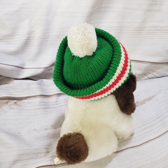 Vintage Chosun Bassett Hound Dog Plush Stuffed Animal 8 Inch Winter Beanie Hat - Picture 9 of 12